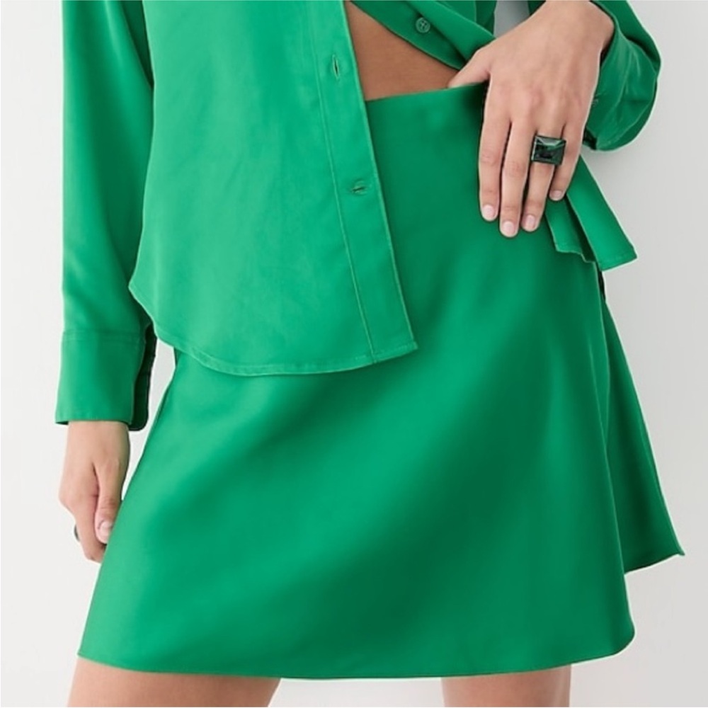 J Crew Gwen mini slip skirt XL